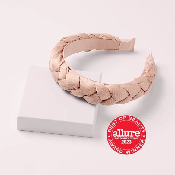 NWT The Hair Edit Tressé Champagne Braided Fabric Headband - Picture 5 of 11
